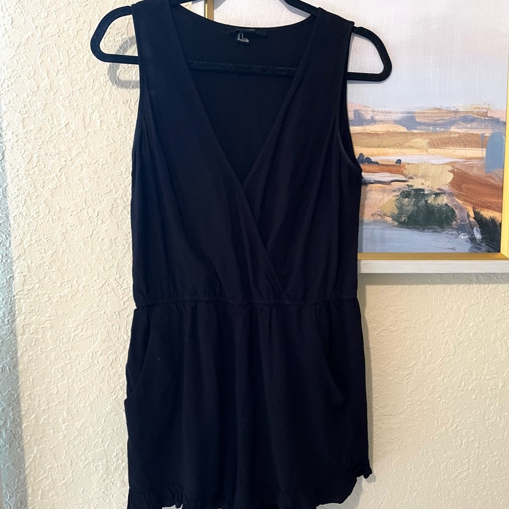 Forever 21 Black V-Neck Romper